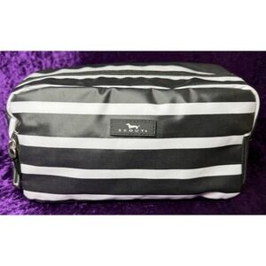 Scout Bag 3 Zip Toiletry Bag FLEETWOOD BLACK Black White Medium Cosmetics